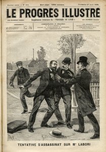 Attack on Mr Fernand Labori (1860-1917), a Lawyer in the Defence of Alfred Dreyfus (1859-1935), Struck with a Bullet in the Back in Rennes as He was on His Way to the Place Where the Case was Judged. Cover of 