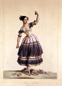 Austrian dancer Fanny Elssler (1810-1884) in the ballet The lame devil. 02/06/1836 19th century print