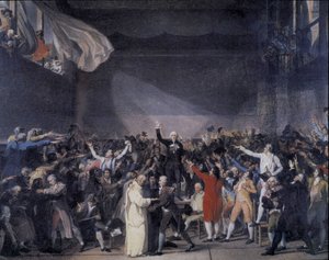 Bailly reads the text of the Oath of the Jeu de Paume on June 20 by Unknown artist