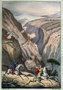 Battle at the Teniah of Mouzaïa, at Mount Atlas Pass between French troops and Arab Resistance