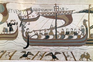 Bayeux Tapestry or Queen Matilda embroidery