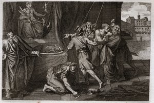 Bible of Royaumont, Old Testament: Death of Eleazar by Unknown artist