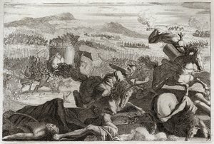 Bible of Royaumont, Old Testament: Death of Judas (illustration from 1811)