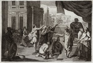 Moses Before Pharaoh by Unknown artist