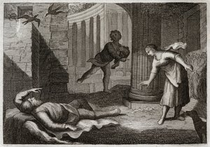 Bible of Royaumont, Old Testament: Tobit Loses His Sight by Unknown artist