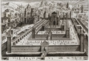 Bible of Royaumont, Old Testament: Temple of Solomon by Unknown artist