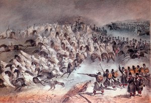 Campaign of Algeria, conquest of Constantine: the retreat of the French army in Sidi-Tamtam, 27 November 1836