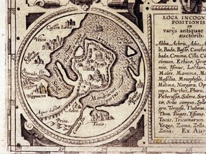 Carthage view of the Gulf of Tunis in a 17th century historical atlas by Unknown artist