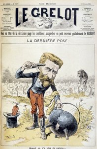 Cartoon on the Suicide of General Boulanger - in 