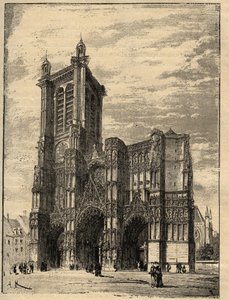 Cathedrale Saint-Pierre-et-Saint-Paul de Troyes - Champagne-Ardennes - engraving in PATRIE - DESCRIPTION PECTUREQUIREQUE DE LA FRANCE EN 6 VOLUES BY LUCIEN HUARD - end 19th century by Unknown artist