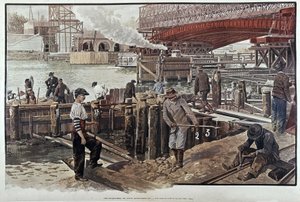 Construction Site of the Pont Alexandre III - in 