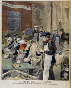 Charity of students, the work of the Butte aux Cailles - in 