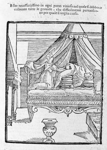 Childbirth scene after 