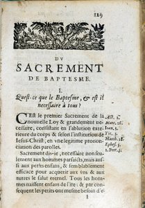Christian religion: inner page of the book 