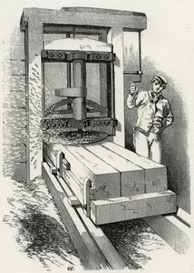 Circular Planing Machine Used During the Building of the Crystal Palace, London