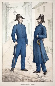 City Sergeants (1829-1830). Illustration from the book 