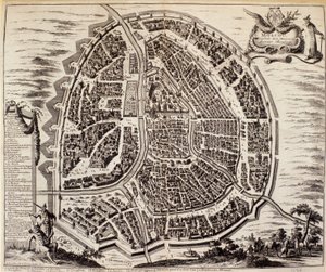 City Map of Moscow in the 17th Century. by Unknown artist