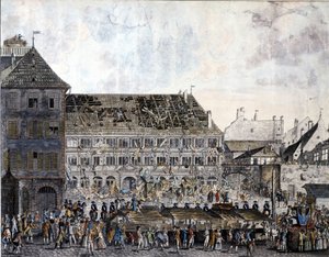 Climbing and Looting of the Town Hall of Strasbourg, 21 July 1789 by Unknown artist