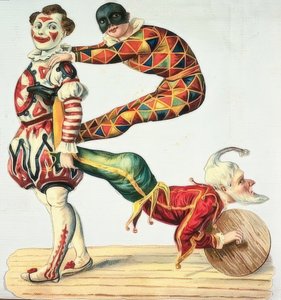 Clowns and Harlequins by Unknown