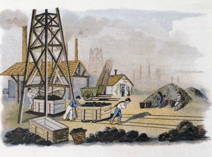Coal mine: transport of coal to shore, France