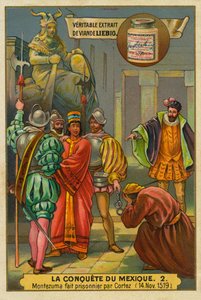 Conquest of Mexico: Cortes Arresting King Montezuma II