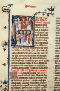 Council of Nicaea - manuscript illumination (ancient Latin translation of the first ecumenical councils attributed to Isidore), Middle Ages. B. Mr. Toulouse. Application for authorization to the Toulouse Municipal Library by Unknown artist