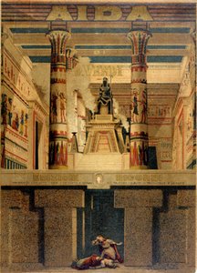 Cover of the first score of “Aida” by Giuseppe Verdi. Ricordi Edition by Unknown artist