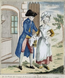 Customs: Barrier Tax - Caricature around 1800 by Unknown artist