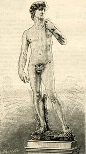 David, by Michelangelo Buonarroti, Piazza della Signoria, Florence, Tuscany, Italy by Unknown Artist