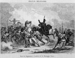 Death of Dugommier - Black Mountain fight against the Spaniards by Unknown artist