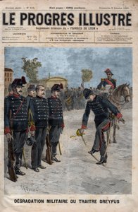 Degradation of Alfred Dreyfus - Dreyfus Case: The Degradation of Alfred Dreyfus in the Courtyard of the Military School, Paris, 5 January 1895 (engraving)