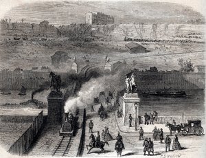 Demolition of the Trocadero in Paris in 1866 by Unknown artist