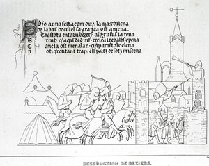 Destruction of Béziers by Unknown artist