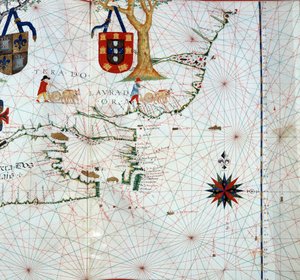 Detail of a map of Labrador (Markland), Eastern Canada (detail) by Unknown artist