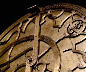 Detail view of a copper astrolabe. Florence, Istituto e Museo di Storia delle Scienze