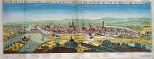 Detailed view of the city of Rouen in Normandy by Unknown artist