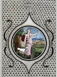 Diane (Artemis) huntress. 19th century engraving