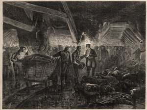 Disaster of the Besseges Mines - Floods by Unknown artist