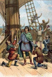 Discovery of America by Christopher Columbus (Cristoforo Colombo) in 1492 by Unknown artist