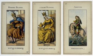 Divinatory tarot cards, early 19th century