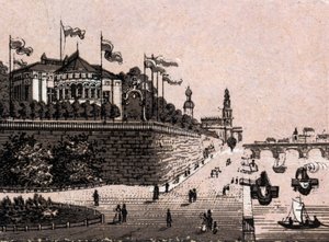 Dresden, Germany: view of the Belvedere. The world illustrates 168 views. Undated (late 19th century) by Unknown artist