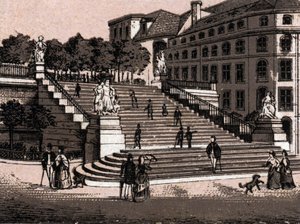 Dresden, Germany: view of the Bruhlsche Terrace. The world illustrates 168 views. Undated (end of 19th century)