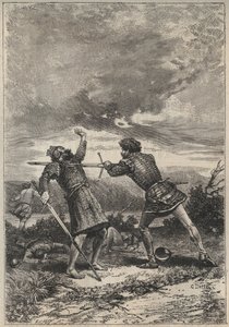 Duel and death of Oak Torquil (illustration for 