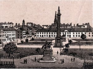 Edinburgh, Scotland: View of George Square in Edinburgh. in “The World Illustrates 168 Views” Undated (late 19th century)
