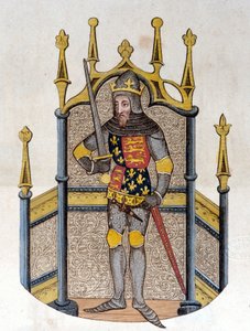 Edward III (1312-1377), King of England Engraving from the Beginning of the 19th Century