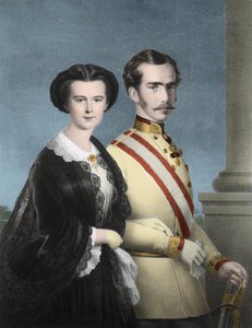 Portrait of Emperor Franz Joseph I of Austria and Empress Elizabeth of Austria (Sissi) by Unknown artist