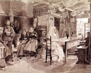 Engraving Depicting a Breton Legend That the Ghosts of People Who Died at Sea Would Present Themselves to Their Loved Ones Every 1 November by Unknown artist