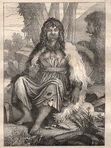 Expedition around the world (1785-1788) by Jean Francois Galaup de La Perouse: types of women of the port of the French (Alaska) - illustration taken from 