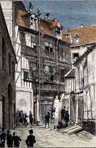 Experience of the water barometer, executed in Rouen by Pete and Blaise Pascal