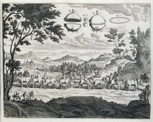 Experiment of Otto von Guericke by Unknown artist